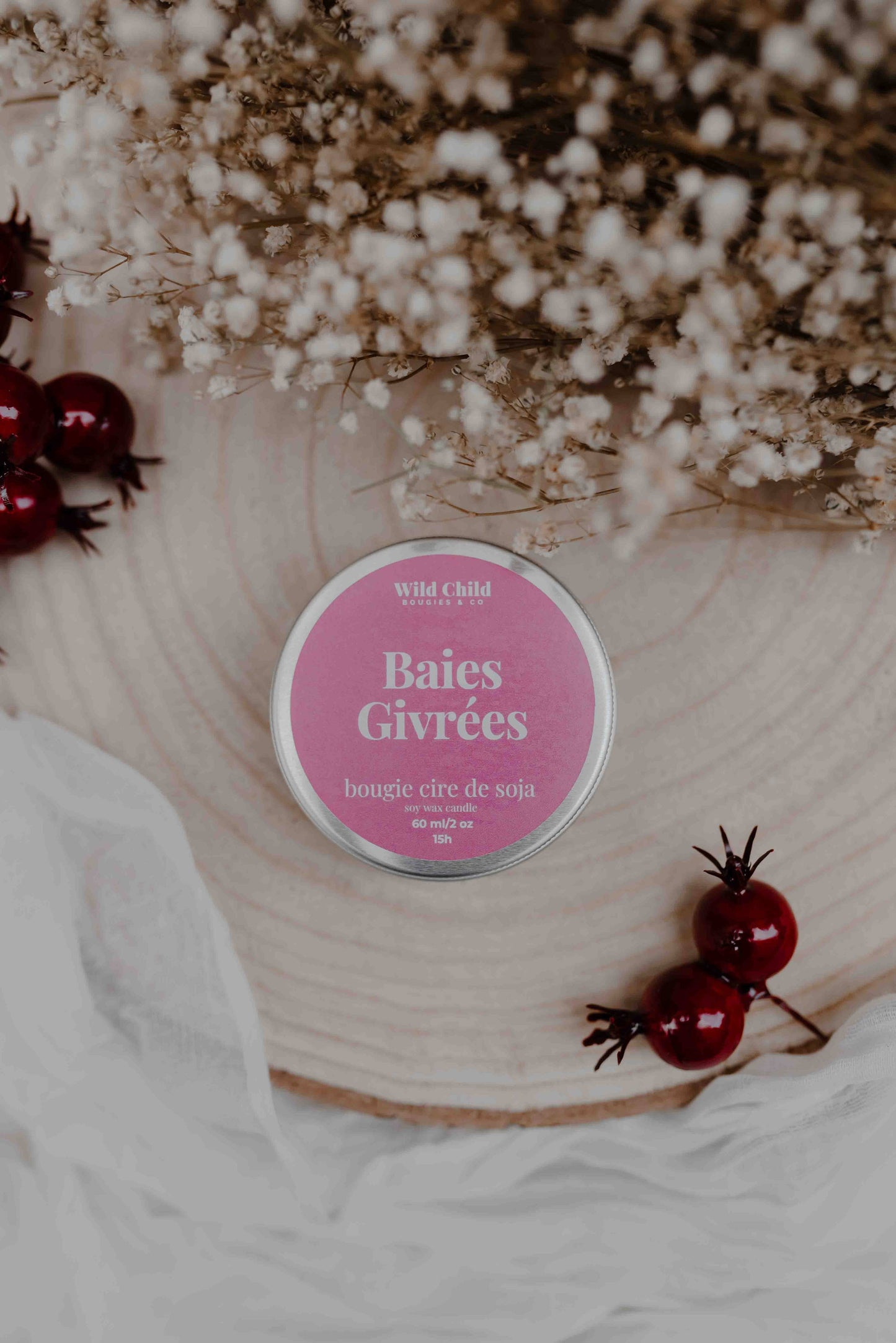MINI BOUGIE BAIES GIVREES