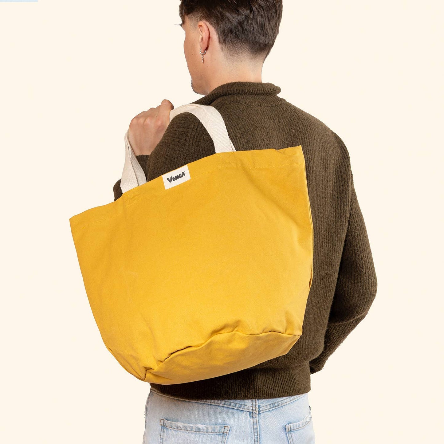 SAC CABAS EN COTON BIO - 4 COLORIS