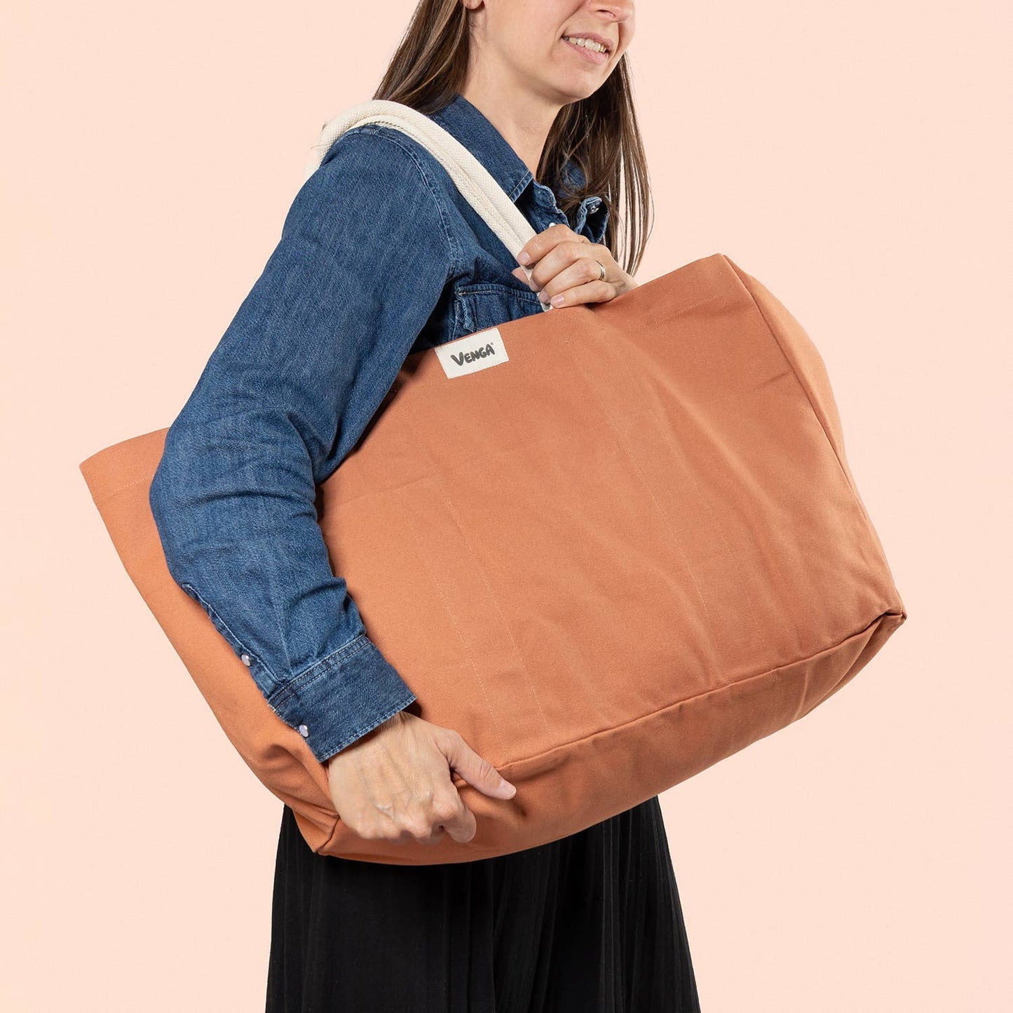 SAC CABAS EN COTON BIO - 4 COLORIS