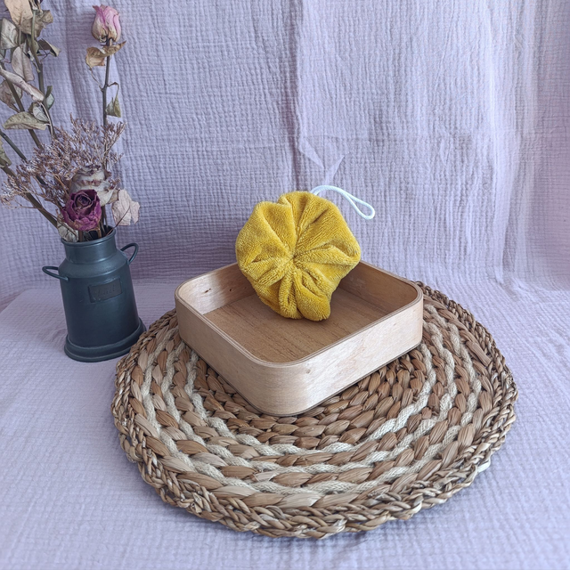 FLEUR DE DOUCHE LAVABLE EN BAMBOU