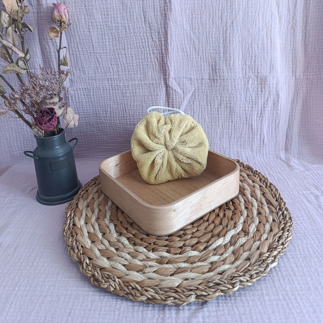 FLEUR DE DOUCHE LAVABLE EN BAMBOU