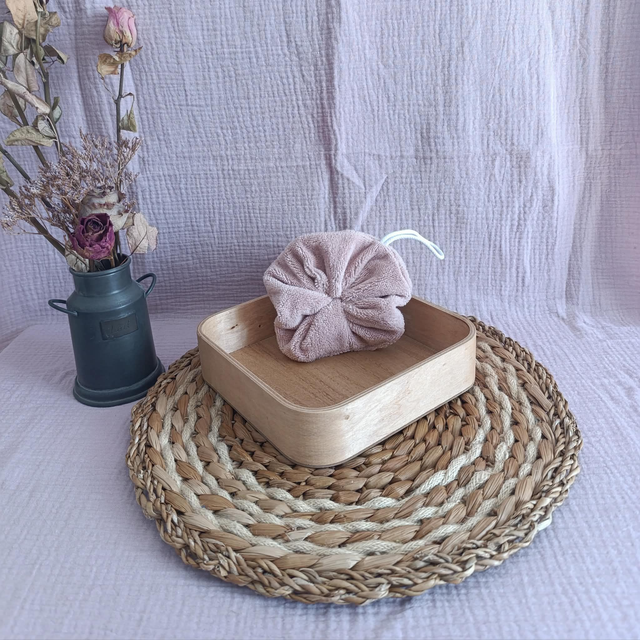 FLEUR DE DOUCHE LAVABLE EN BAMBOU