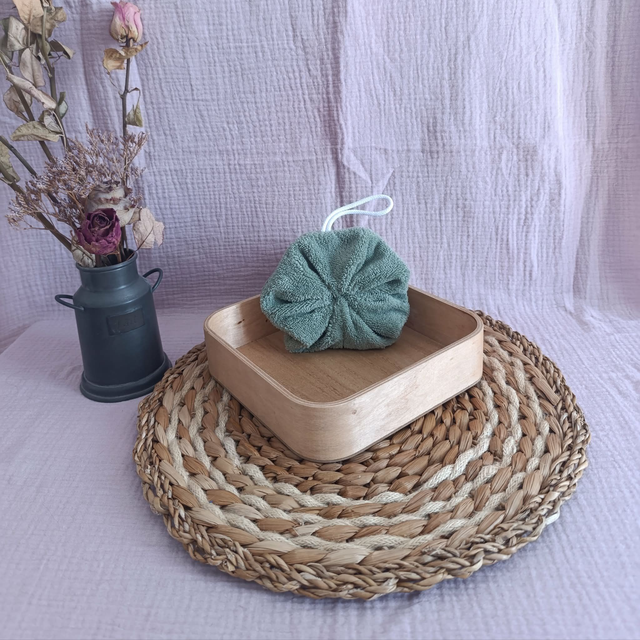 FLEUR DE DOUCHE LAVABLE EN BAMBOU