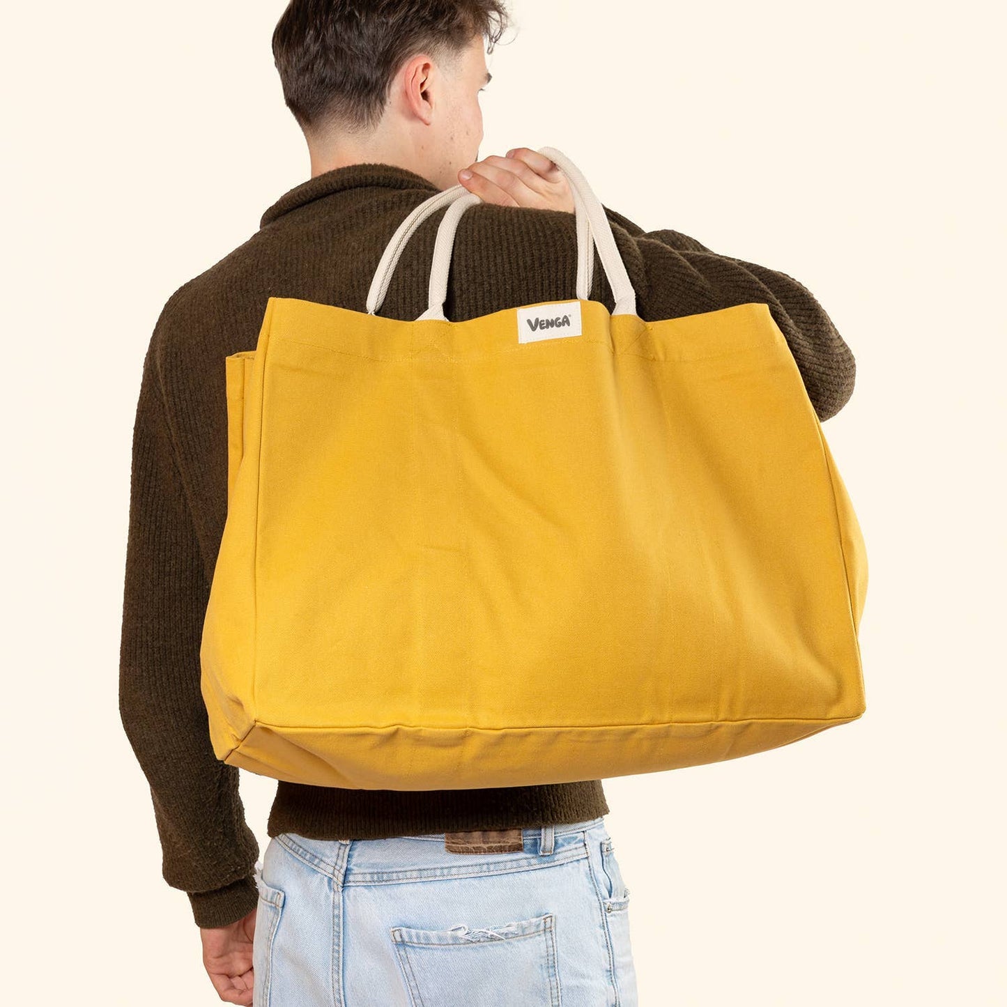 SAC CABAS EN COTON BIO - 4 COLORIS